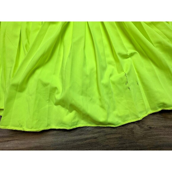 JoyGirl Women's Pleated Tennis Skort Neon Green Fluorescent SZ M - Picture 10 of 10